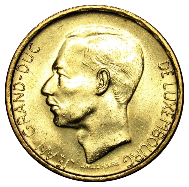 Luxembourg 20 Francs coin 1982 KM#58 UNC