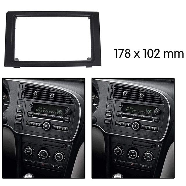 Pannello cruscotto auto radio Faszie 2 din telaio kit taglio per SAAB 9-3 20073743