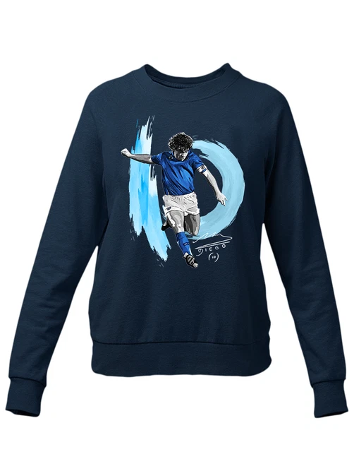 Felpa girocollo Diego Armando Maradona calcio Napoli Argentina numero 10 Pibe