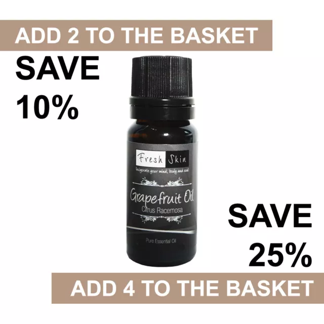 Grapefruit Essential Oil 10ml - 100% Pure & Natural Essential Oil - Aromatherapy