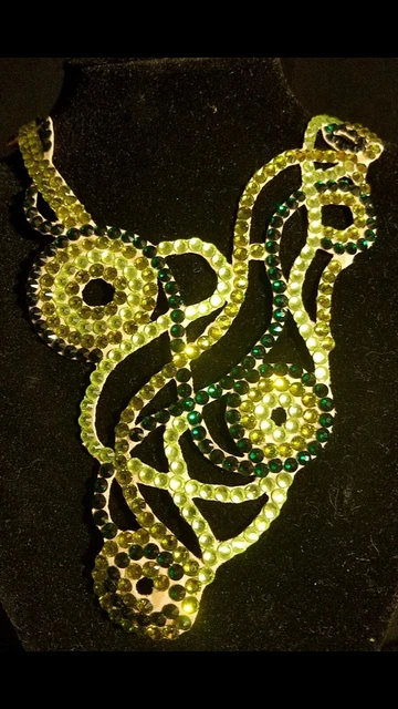Ballroom Dance Jewelry Beautiful Necklace Shades of Green