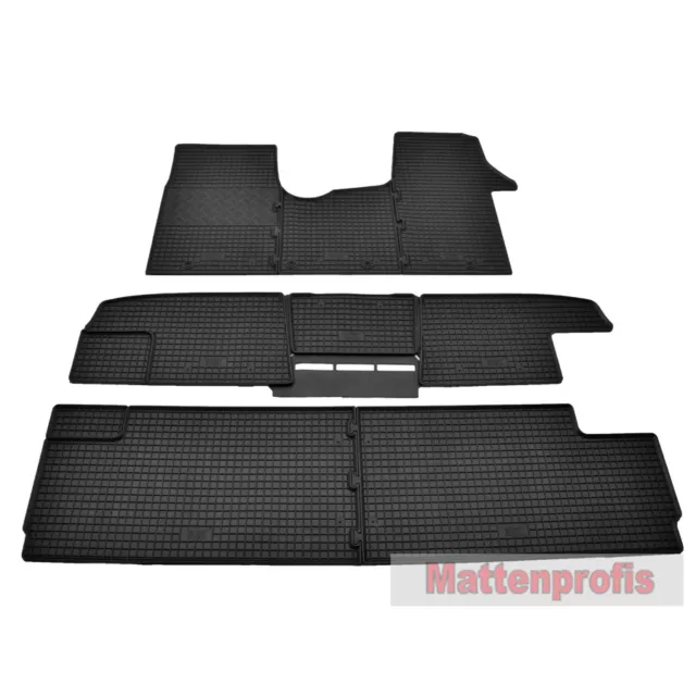 Gummimatten Gummifußmatten Set komplett für Renault Trafic III ab Bj.2014 -