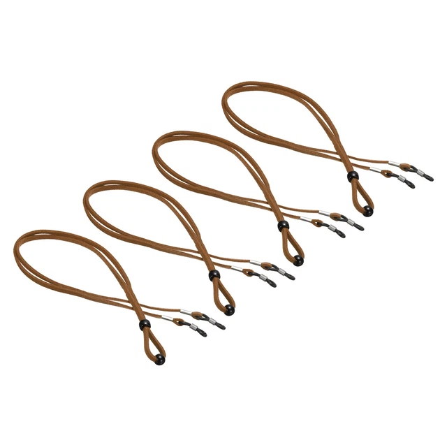 4 pz cinturino occhiali regolabile supporto occhiali unisex marrone