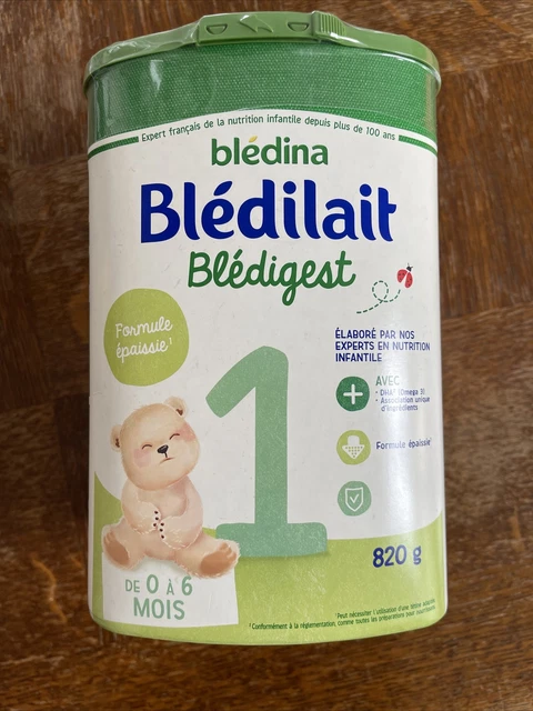 Blédilait formule épaissie, 0-6 Mois 820 Grammes