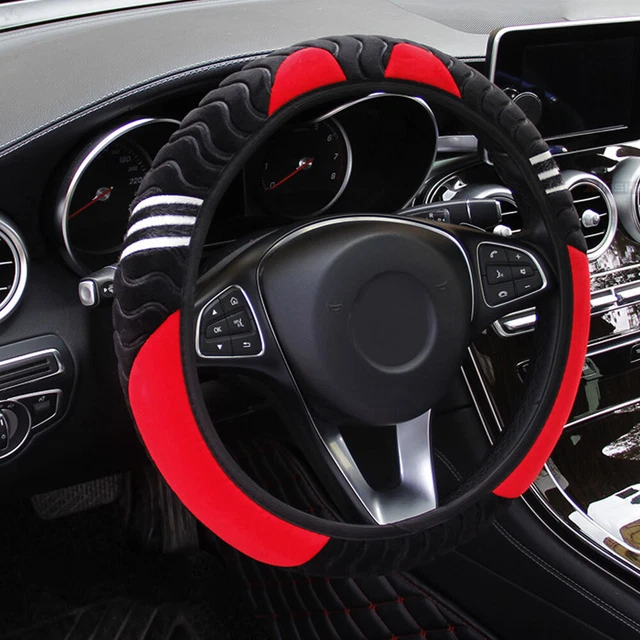 Copertura booster universale volante auto 15 pollici peluche rosso accessori antiscivolo