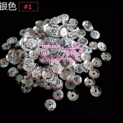 HOT DIY 2000 pcs Oval Round Cup Sequins Paillettes Loose AB 6mm Wedding Craft 2