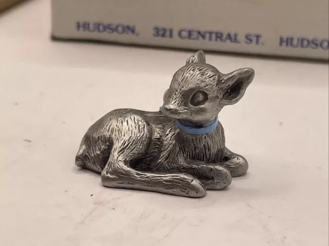 Hudson Baby Deer Fine Pewter Miniature Figurine 7728 Noah's Ark 1995 S2B2J