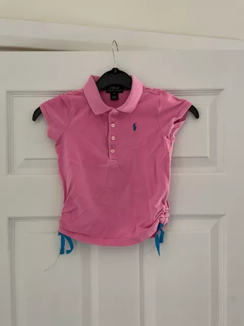 Girls Ralph Lauren Polo Pink Polo Top Age 4 Years (V)