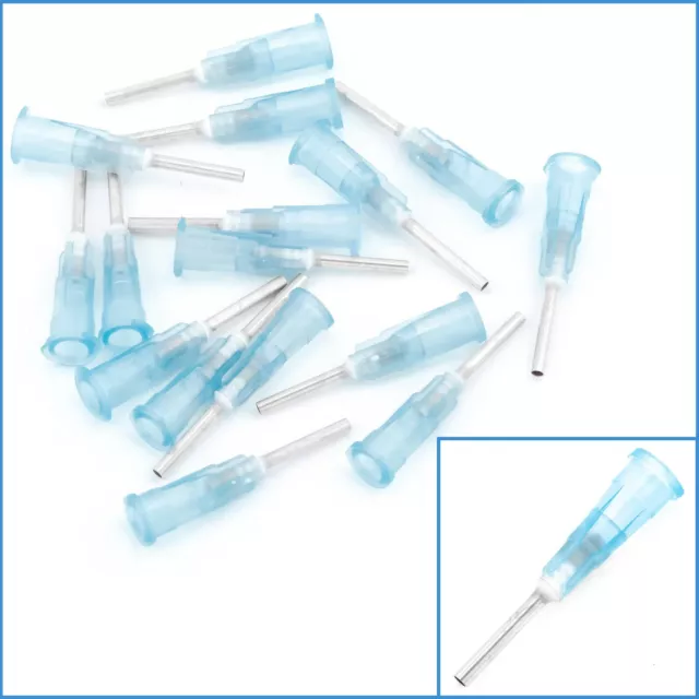 15pcs 15G Syringe Glue Dispenser Plastic Precision Liquid Applicator Gauge Tips