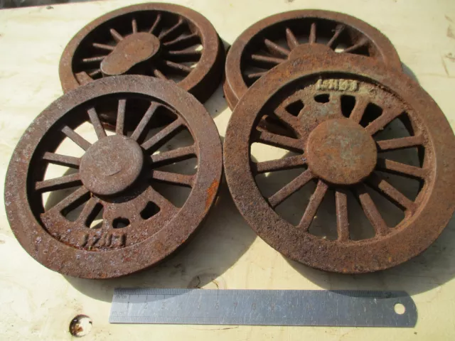 Set of 4 driving wheels,SMALL ,5inch GAUGE, live steam,  Bond's  O Euston Rd