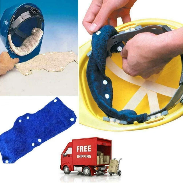 1pcs Universal Towelling Sweatband Fits For Safety Replacc Helmet Hard 7Y6T E5K6