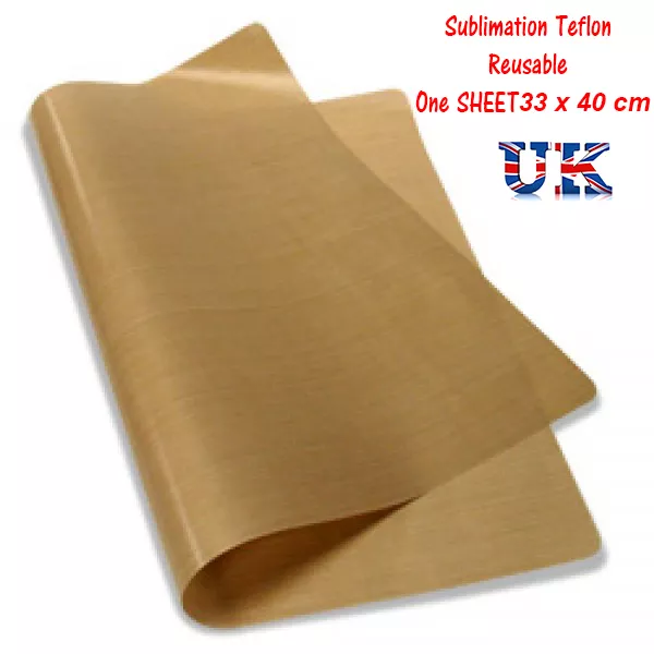 HEAT PRESS SHEET  - PTFE Teflon reusable FREE Postage / For Sublimation