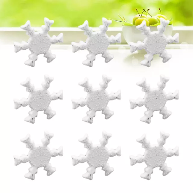 50 Pcs Mini Scrapbook Snowflakes Brads Corner Nails Album Round Verschönerung 2