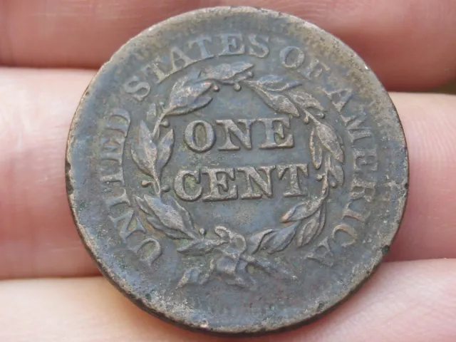 1852 Braided Hair Large Cent Penny- VF Details
