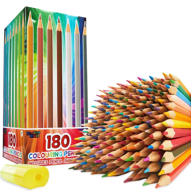 180 Pièces Crayons De Couleur Dessin Professionnel Croquis Crayons De