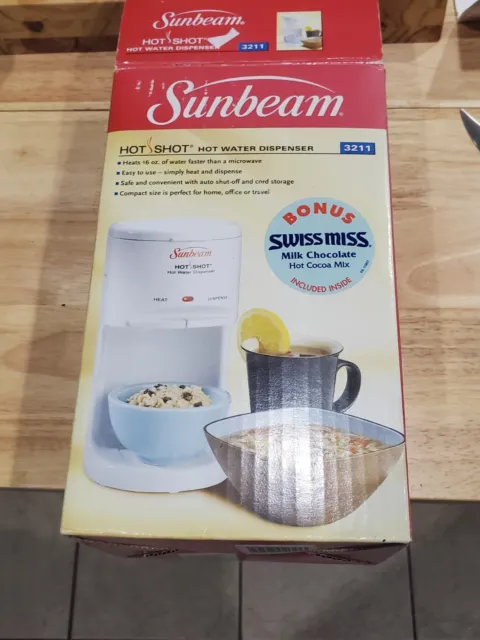 Sunbeam Hot Shot 16 Oz Hot Water Dispenser 17081 Tea Cocoa