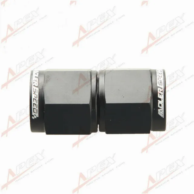 AN-6 ( 6AN AN6 ) Female To Female Adapter Fitting Black Adaptor