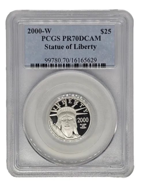 2000-W $25 1/4 Oz Proof American Platinum Eagle PR70 DCAM PCGS