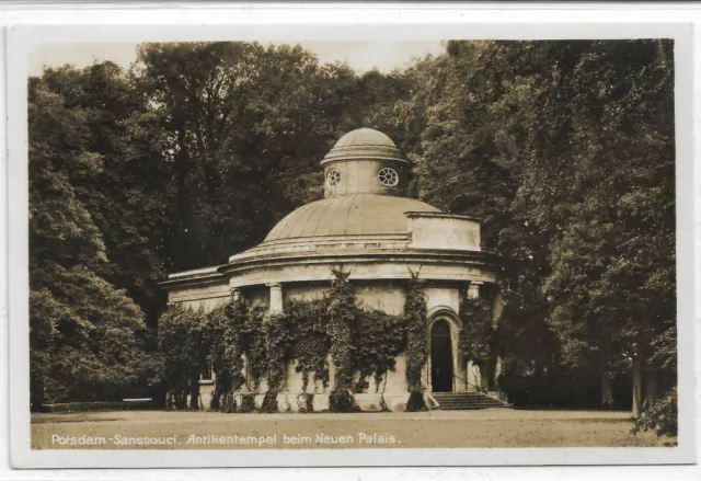 AK Potsdam- Sanssouci " Antikentempel beim Neuen Palais" Feldpost mit Briefstemp