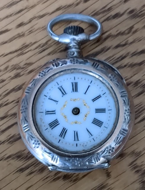 Montre De Poche (gousset) Femme Thibaudeau Besançon En Argent Vermeil - Occasion, Mécanique Manuelle