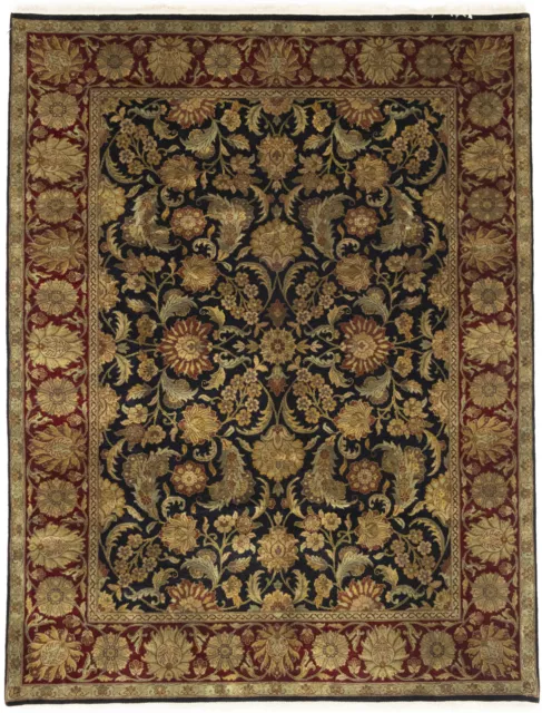 Floral Style Thick Pile Agra Jaipur 9X12 Handmade Oriental Rug Home Decor Carpet