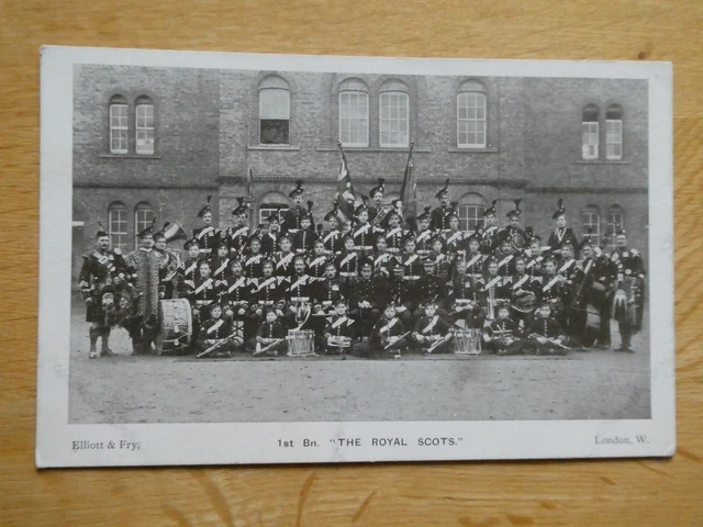 Pre 1914 Postcard Band 1st Battalion "THE ROYAL SCOTS" Regiment