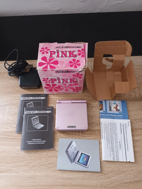 Système Portable Nintendo Game Boy Advance SP Rose en boîte