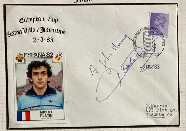 Michel Platini au parc des princes en 1983 lors du match PSG - Juventus - ICI