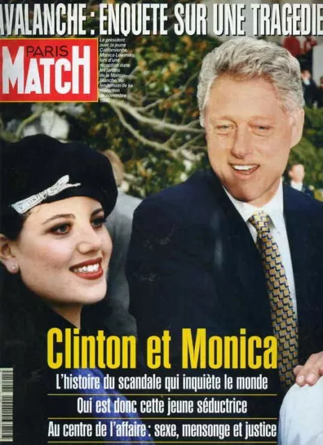 Affiche 60x80 Paris Match 2541 . Bill Clinton et Monica