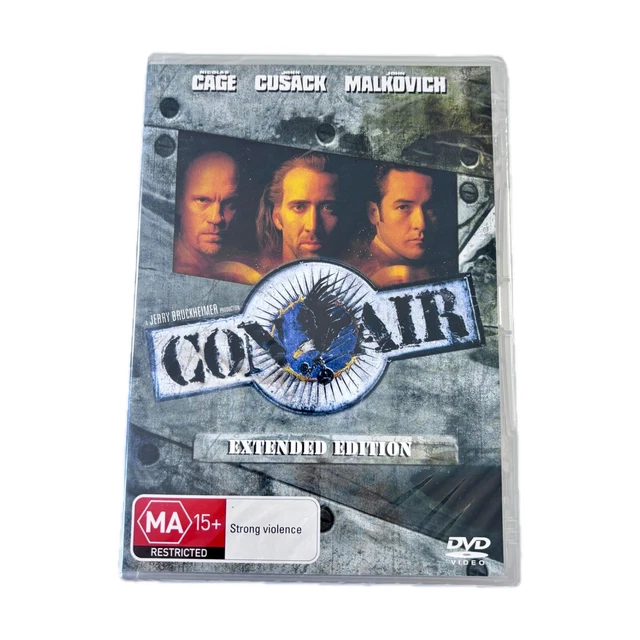 CON AIR DVD R4 PAL Extended Edition Brand New Sealed Free Tracked ...