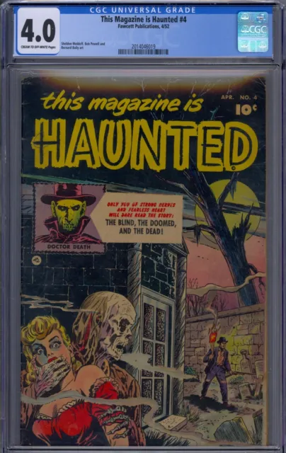 This Magazine Is Haunted #4 Cgc 4.0 Sheldon Moldoff Pre-Code Horror