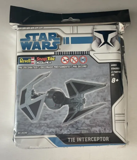 Star Wars Tie Interceptor Snap Tite Revell Pre Decorated Model Kit SnapTite