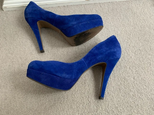 carvela blue heels