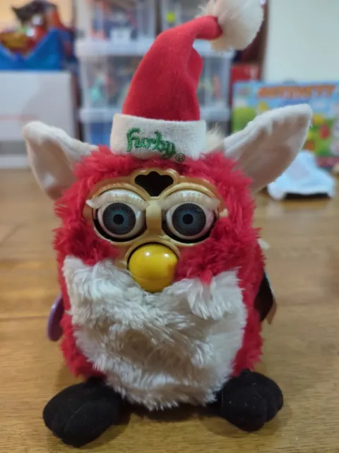 Furby Christmas Special Limited Edition 1999 Tiger Tagged Vintage - Faulty