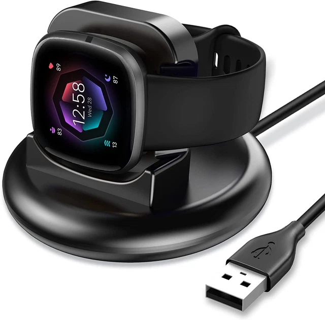 Charger Dock for Fitbit Sense 2 Versa 4 Versa3 Anti Slip Charging Stand Station