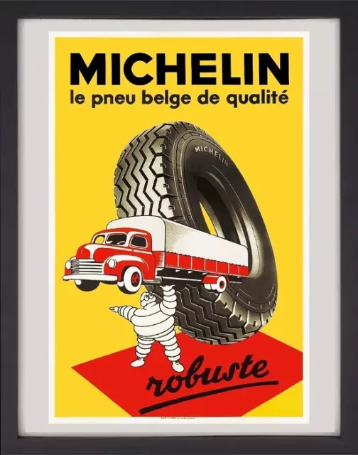 Affiche publicitaire retro "Pneu Michelin" (REPRODUCTION)