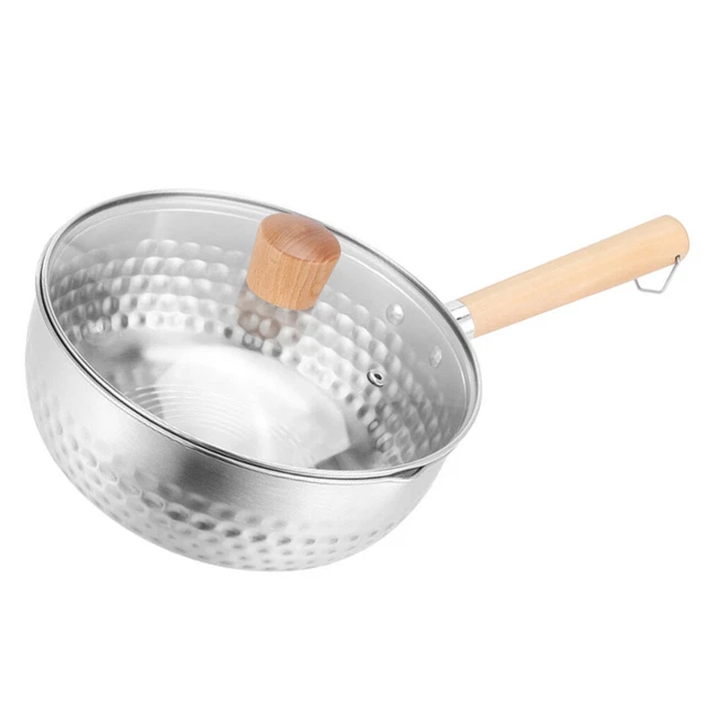 Edelstahl-Kochtopf mit Deckel Multifunktionaler Milchtopf Antihaft-Suppentopf