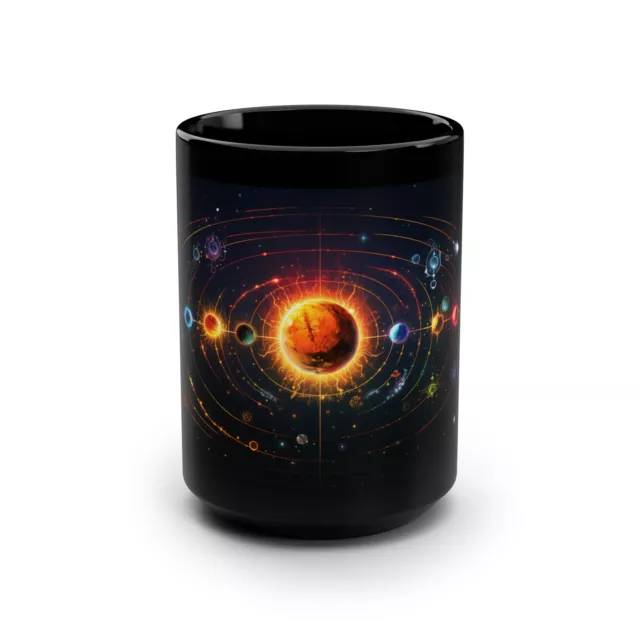 Outer Space Galay Coffee Mug Coffee Celestial Moons Boho Stars Starry Night 15oz