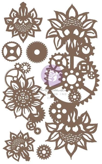 Decoraciones florales decorativas para máquina de aglomerado Finnabair, 7/paquete