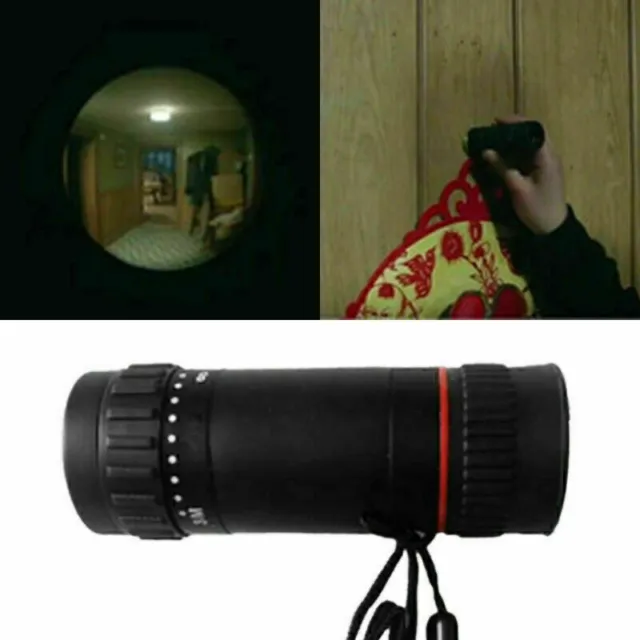 Tactical Türspion Spion Peephole Katzenaugen Umkehr Viewer +Taschen PutzlapL2R2