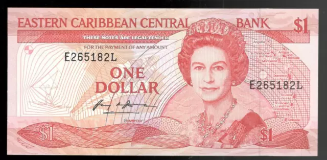 East Caribbean States, ND(19898-89), $1 Dollar, P-21l CRISP UNC!