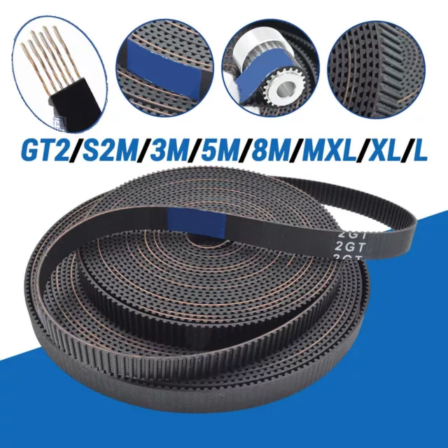 Zahnriemen öffnen 6mm~30mm Breit GT2 HTD3M 5M 8M Hohe Festigkeit Antriebsriemen