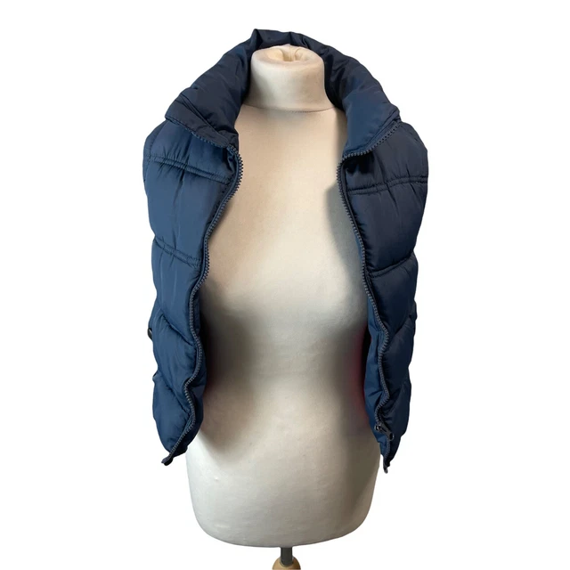 Gilet imbottito senza maniche Rebel blu navy bambini ragazzi ragazze età 7-8 (BQ11)