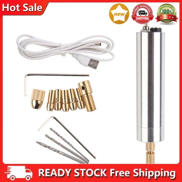 TRAPANO SENZA FILI USB strumento rotante 9600 giri penna incisione ...