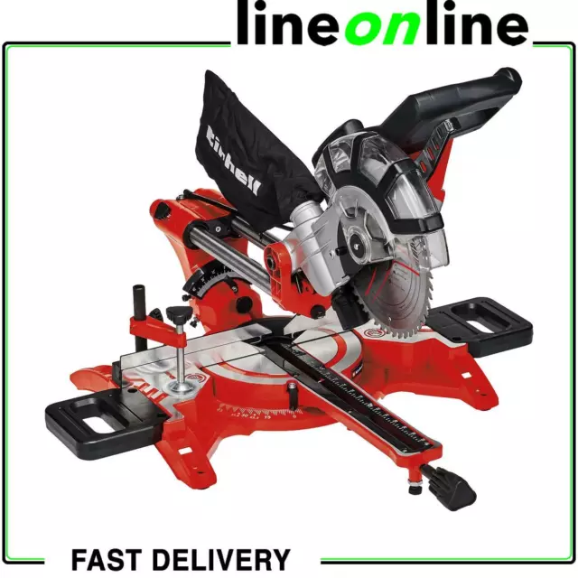 Scie à onglet radiale pour bois Einhell TC-SM 2131 DUAL - lame 210 mm