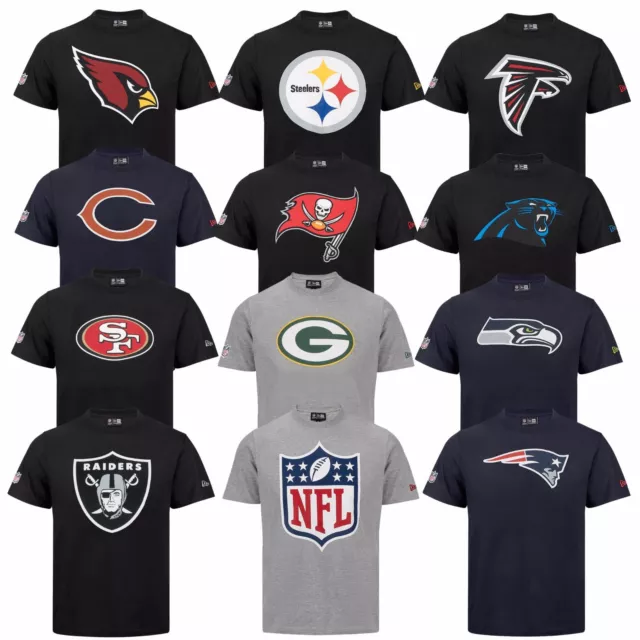 New Era T-Shirt Nfl Football Jersey Seattle Seahwaks Patriots Bears Raiders Cap