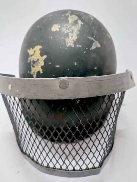 Helmet Militaria Antique Vintage M74 India made with Kevlar Old Rare Collectible