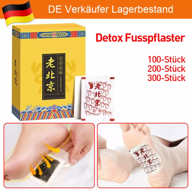 100-300X Detox Fußpflaster Fusspflaster Fußpflege entgiftungspflaster füße bambu