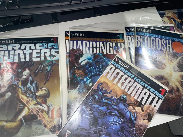 Lot 11 Armor Hunters 1-4 Aftermath 1 Bloodshot 1-3 Harbinger 1-3 Valiant Comics