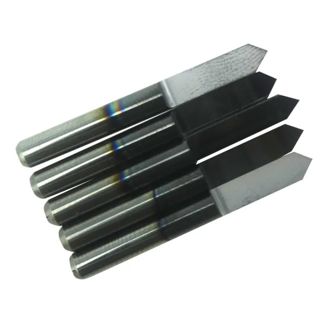 5PC TIN TiAIN Coated Carbide PCB Engraving CNC Bit Router Tool 90 Degree 0.1mm